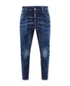 Dsquared2 Tidy Biker Jeans In Blue