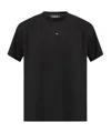 Dsquared2 Logo-appliquéd Cotton T-shirt In Black