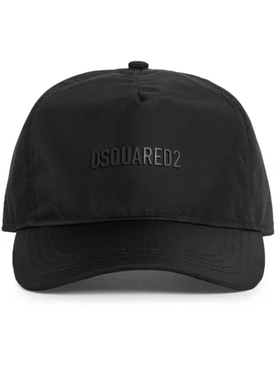 Dsquared2 Logo-appliqué Baseball Cap In Black