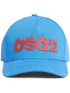 Dsquared2 Logo Applique Baseball Cap In Blue