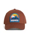 Dsquared2 Logo-appliqué Baseball Cap In Brown