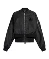 Dsquared2 Logo-appliqué Bomber Jacket In Black