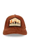 Dsquared2 Logo-appliqué Cap In Brown