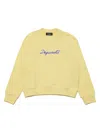 Dsquared2 Hoodie Mit Logo-applikation In Gelb