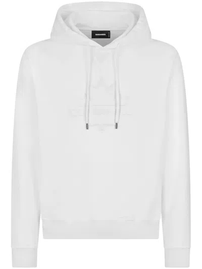DSQUARED2 LOGO-APPLIQUÉ COTTON HOODIE