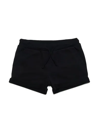 Dsquared2 Kids' Logo-appliqué Cotton Shorts In Black