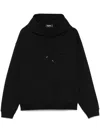 Dsquared2 Black Sweatshirt With Classic Hood And Bold Graphic Print In Black