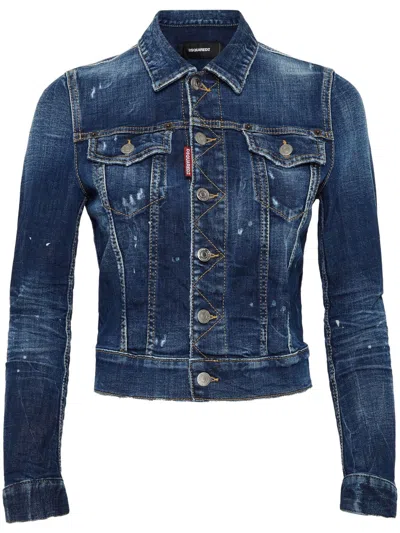 DSQUARED2 LOGO-APPLIQUÉ JACKET