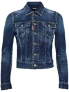 Dsquared2 Logo-appliqué Jacket In Navy Blue