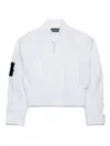 Dsquared2 Technical Cotton Branded Jacket In White