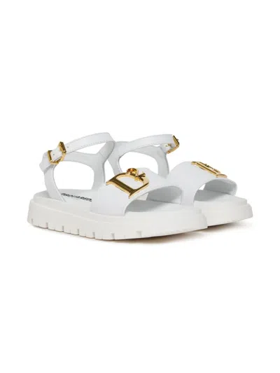 DSQUARED2 LOGO-APPLIQUÉ SANDALS