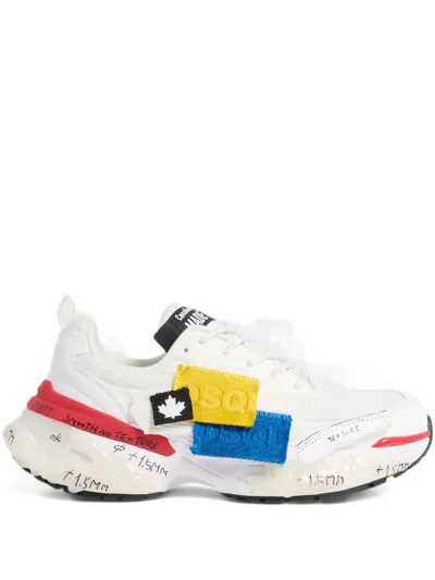 Dsquared2 Logo-appliqué Sneakers In Multi