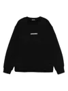 Dsquared2 Logo-appliqué Sweatshirt In Black