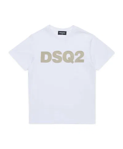 DSQUARED2 DSQUARED2 KIDS LOGO PATCH CREWNECK T-SHIRT