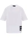 Dsquared2 Logo Patch Crewneck T-shirt In White