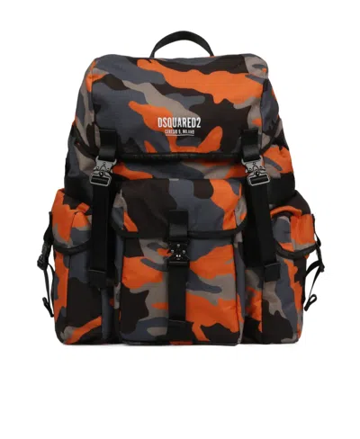 Dsquared2 Logo Backpack In Black