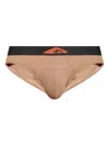 Dsquared2 Logo-band Briefs In Brown