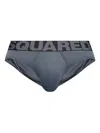 Dsquared2 Logo-band Briefs In Gray