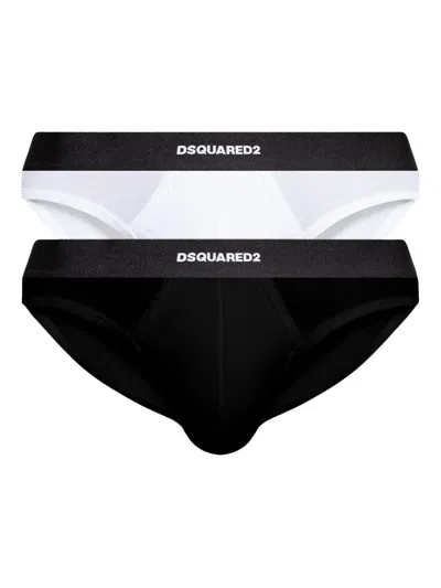 Dsquared2 Logo-band Briefs (pack Of Two)