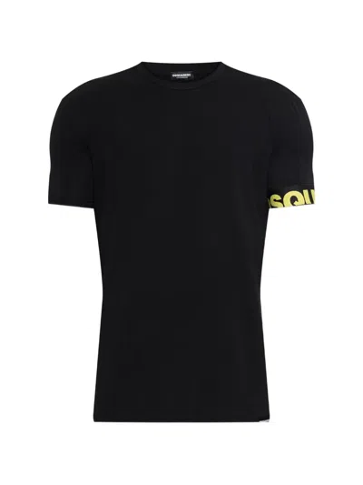 Dsquared2 Logo Band T-shirt In Black