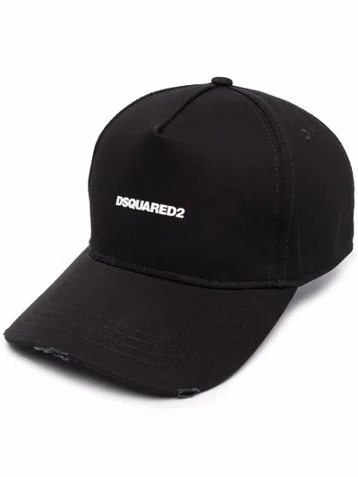 Dsquared2 Logo Baseball Cap In Black