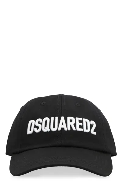 Dsquared2 Logo Baseball Cap In Black