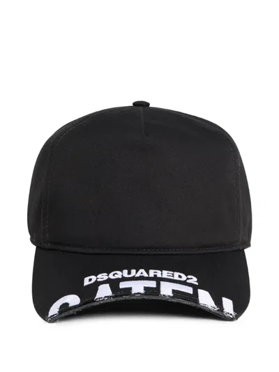 Dsquared2 Logo Baseball Cap In Black