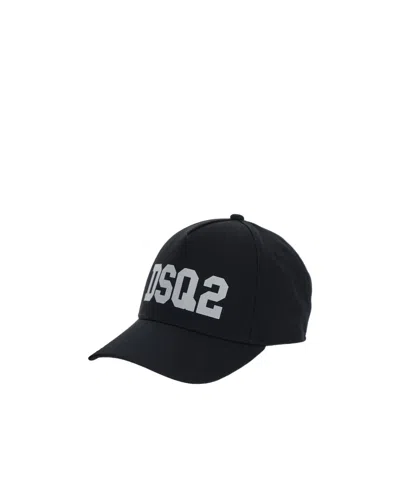 Dsquared2 Logo Baseball Cap In Black