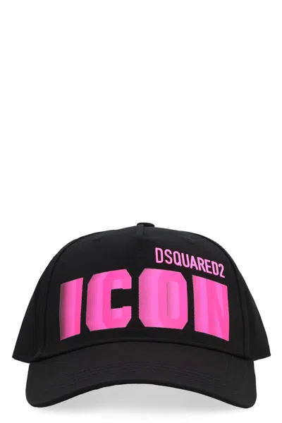 Dsquared2 Logo-detailed Baseball Cap In Black