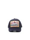 Dsquared2 Logo-patch Adjustable Cap In Blue