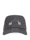 Dsquared2 Logo Baseball Cap In Grau