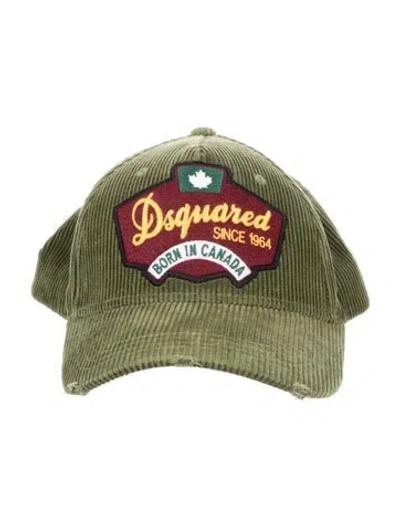 Pre-owned Dsquared2 Logo Baseball Cap In Green