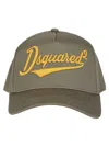 Dsquared2 Logo-embroidered Curved Peak Baseball Cap In Verde Militare