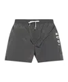 Dsquared2 Icon Logo Printed Drawstring Swim Shorts In Black
