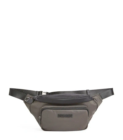 Dsquared2 Logo Belt Bag In Grey