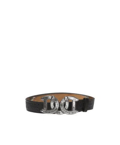 Dsquared2 Logo Belt In Black