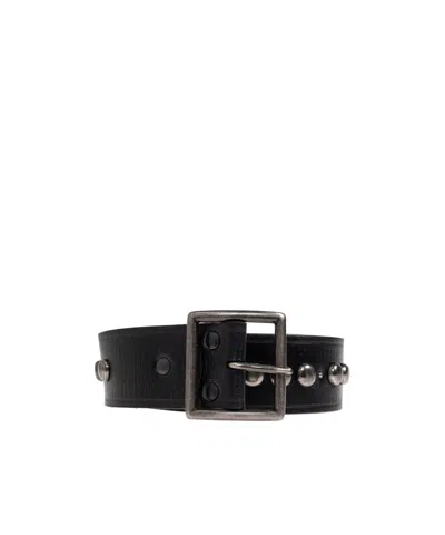 Dsquared2 Studded Leather Belt In Black