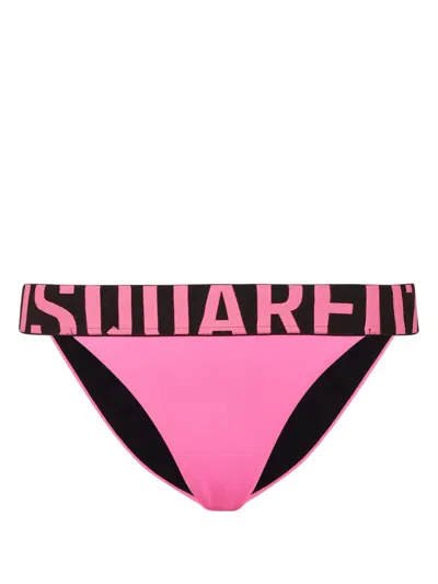 Dsquared2 Logo Bikini Bottom In Multi