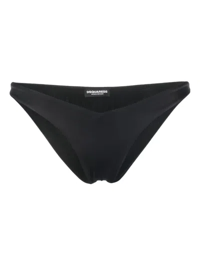Dsquared2 Logo Bikini Bottoms In Black