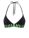 Dsquared2 Logo Bikini Top In Black