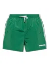 Dsquared2 Logo Boxer Midi Swim Shorts In Animal Print