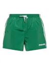 Dsquared2 Logo Boxer Midi Swim Shorts In Green