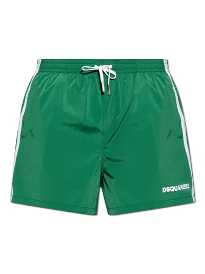 DSQUARED2 DSQUARED2 LOGO BOXER MIDI SWIM SHORTS