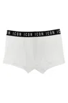 Dsquared2 Icon Briefs In Stretch Cotton In White