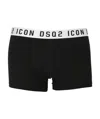 Dsquared2 Icon Logo Waistband Boxer Shorts In Black