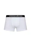Dsquared2 Logo Boxer Shorts With Elastic Waistband In White