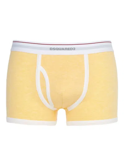 Dsquared2 Logo Boxers In Yellow