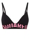 Dsquared2 Logo Bra In Black