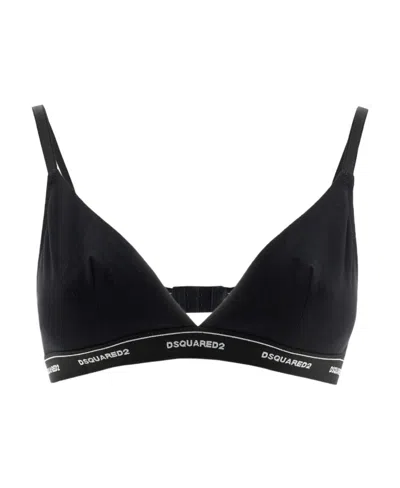 Dsquared2 Logo Bra In Black