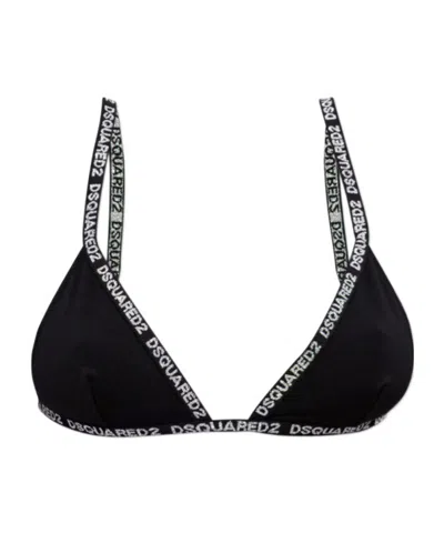 Dsquared2 Logo Bra In Black